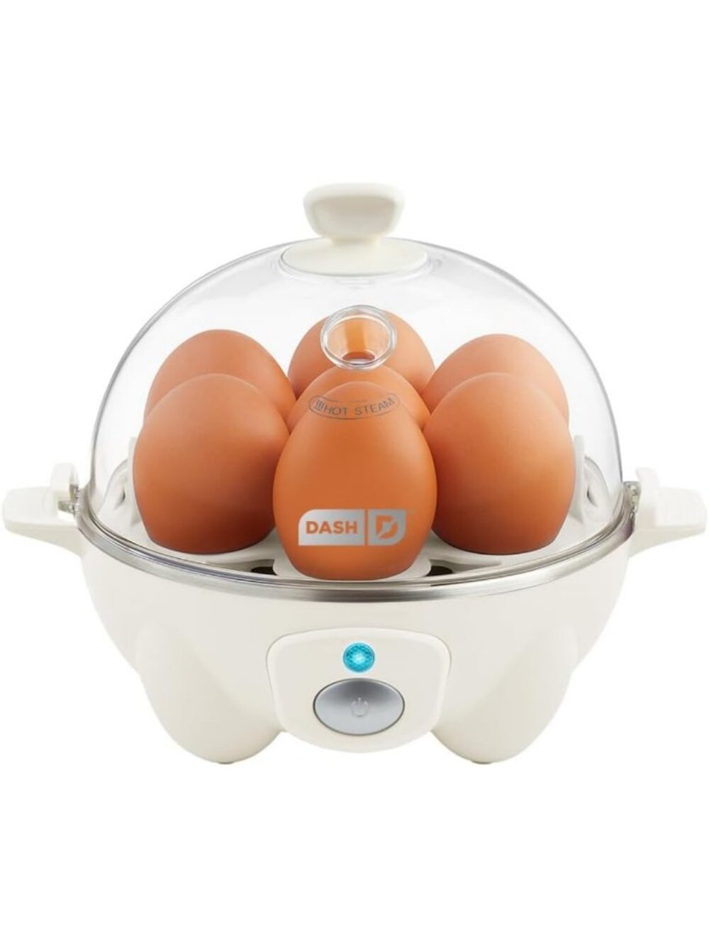 Rapid Egg Cooker for 7 Hard Boiled Eggs - Easy, Fast, & Compact Kitchen Gadget